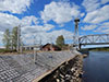 Железнодорожная казарма у Подпорожского моста через реку Свирь