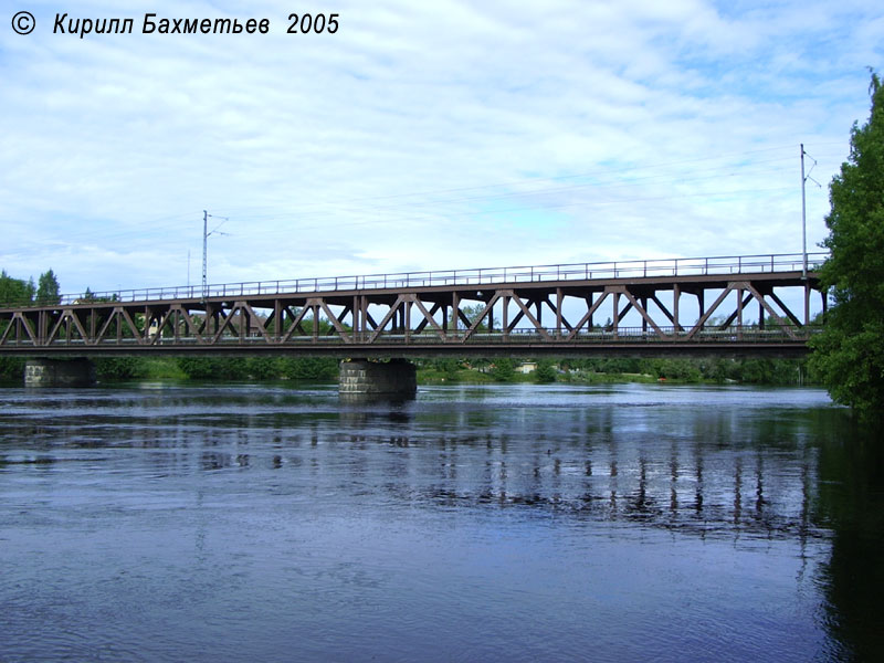 Совмещённый автомобильно-железнодорожный мост через Вуоксу
