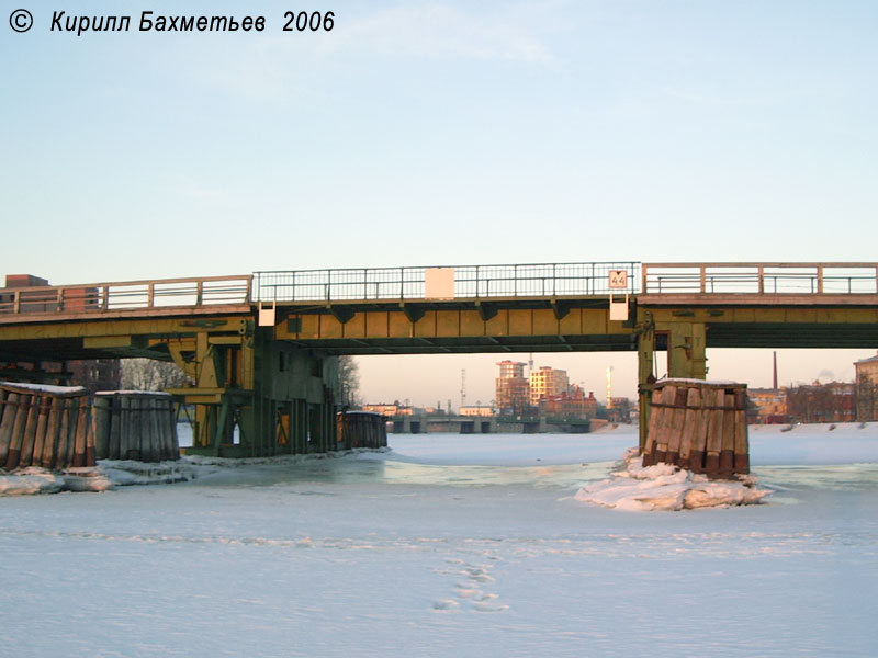 Лазаревский мост, разводной пролёт