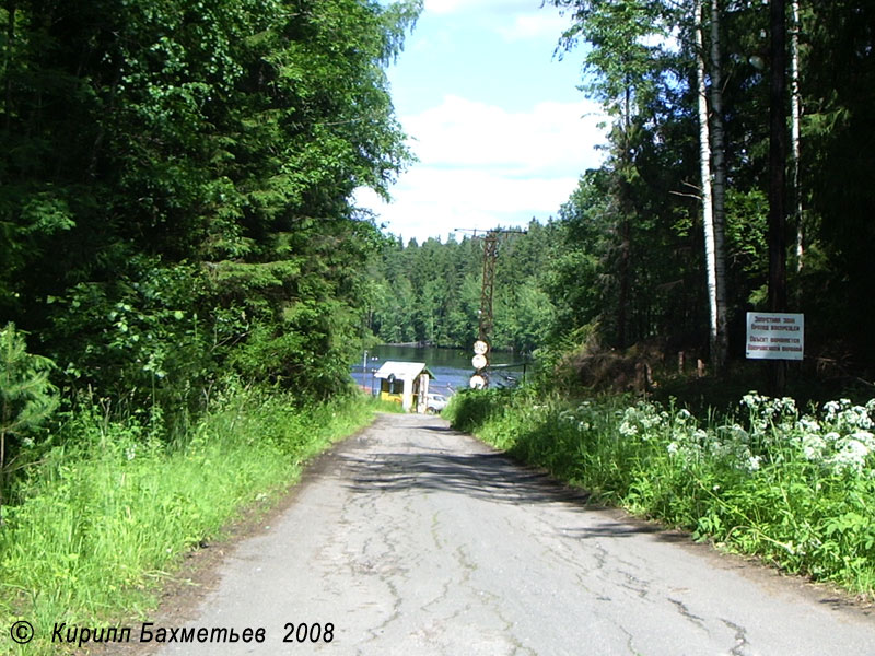 Дорога на плотину Лесогорской ГЭС