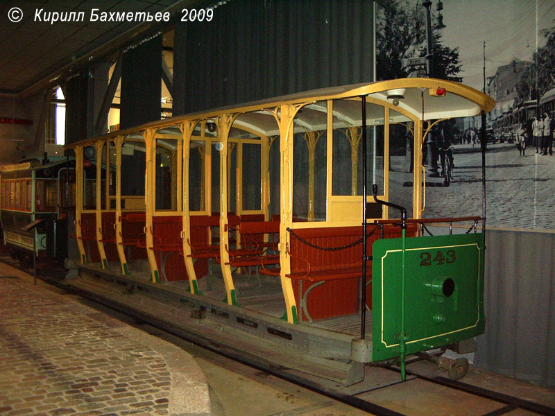 Открытый прицепной трамвайный вагон C2 № 243