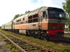 Тепловоз ТЭП70-0373 с поездом Выборг – Приморск – Зеленогорск