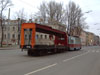 "Двуглавый" служебный трамвай ПР-24 на базе ЛМ-68М и трамвай-кран РТ-10