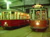 Трамвайные вагоны МСО-4 № 2575 и МС-1 № 1028, стилизованный под "Бреш"