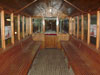 Салон реконструированного вагона конки
