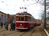 Трамвайный вагон ЛМ-33 № 4275 с прицепным вагоном ЛП-33 № 4454