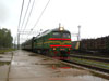 Тепловоз М62-1740 с пригородным поездом Выборг – Светогорск