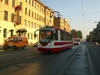 Трамвайные вагоны ЛМ-99АВ № 0526 и ЛВС-2005 № 8334