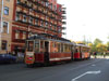 Трамвайные вагоны МС-1 № 1028, стилизованный под "Бреш", и МС-1 № 1877