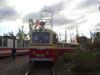 Трамвайный вагон ЛМ-49 № 3691 с прицепным вагоном ЛП-49 № 3990