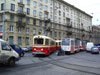 Трамвайные вагоны ЛМ-49 № 3691 с прицепным вагоном ЛП-49 № 3990 и ЛВС-86 № 3436