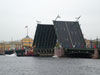 Проход парохода "Оберон III" под Дворцовым мостом