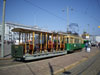 Трамвайный вагон A8 № 157 с прицепным вагоном C2 № 233