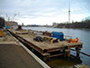 Строительство набережной Малой Невки у Каменноостровского мост