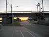 Подъездная эстакада железнодорожного моста через Даугаву