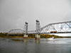 Катер под Кузьминским мостом