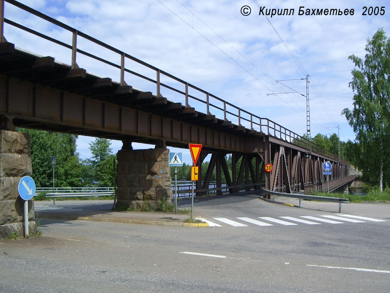 Совмещённый автомобильно-железнодорожный мост через Вуоксу