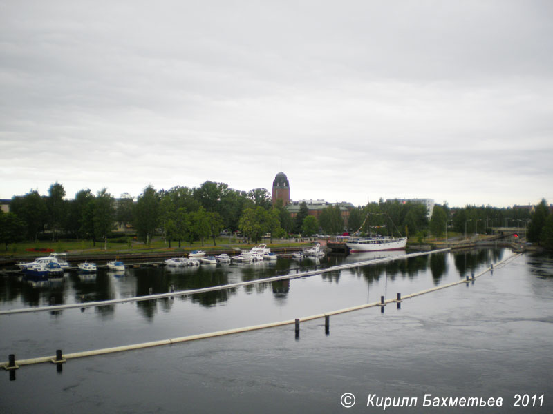 Пристань на реке Пиелисйоки в устье Йоэнсуского канала