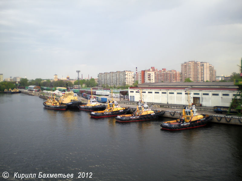 Буксиры "Плутон", "Евгений Кочешков", "Нептун", и др.