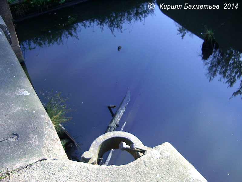 Остатки верхних ворот шлюза на Екатерининском устье Староладожского канала