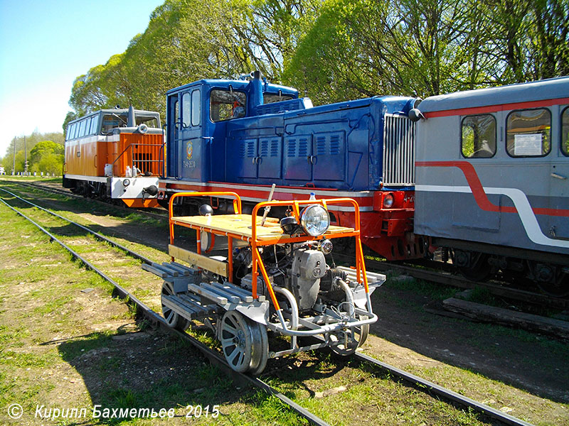 Мотодрезина ТД5у, автомотриса ТУ6П-0050 и тепловоз ТУ4-2630