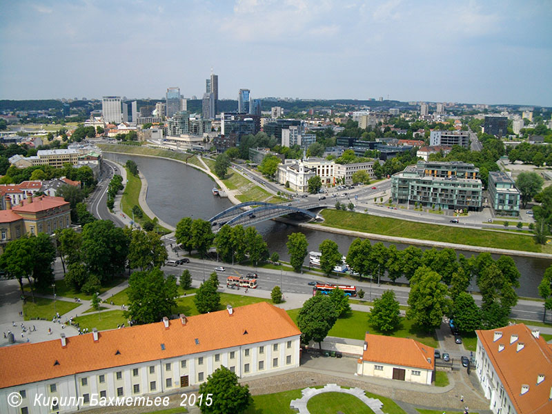 Панорама Вильнюса с башни Гедемина