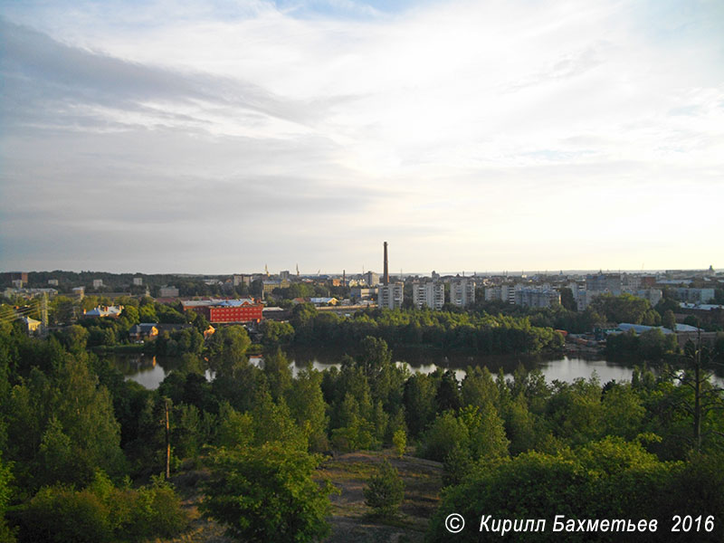 Панорама Выборга с горы Папула