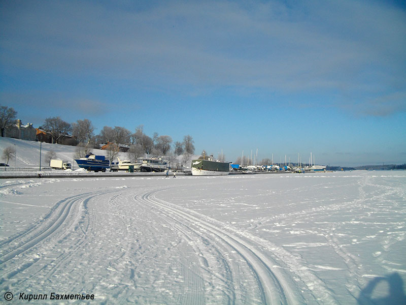 Лыжня на льду Городской бухты