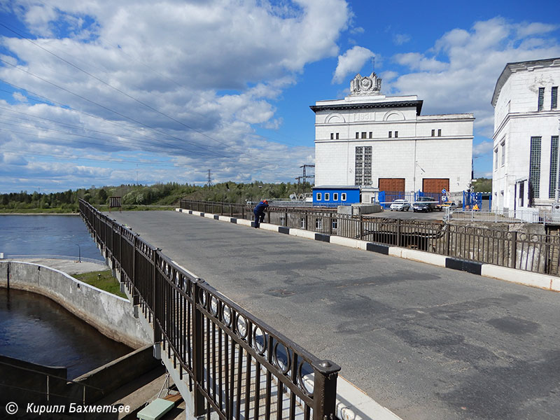 Верхнесвирская гидроэлектростанция и разводной мост на Верхнесврирском шлюзе