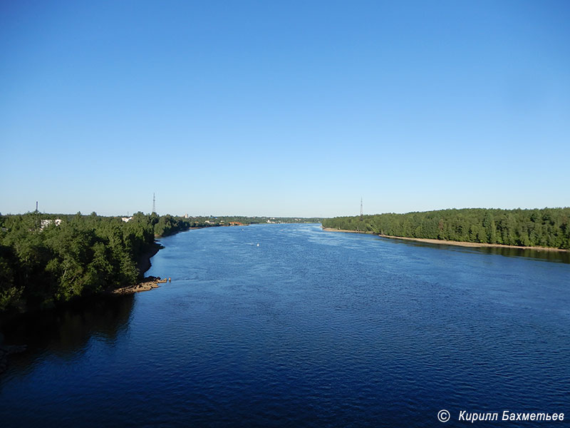 Река Свирь, вид с Лодейнопольского моста