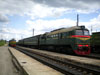 Тепловозы М62-1563 с поездом Хийтола – Выборг и М62-1488 с поездом Светогорск – Выборг