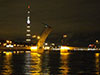 Гренадерский мост во время разводки