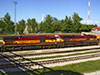 Тепловозы C36-7i-1509 и C36-7i-1551